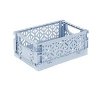 keeeper Fritzi Caja plegable decorativa, 0,7 L, Caja plegable, Diseño compacto, Ahorra espacio, Azul (Nordic Blue)