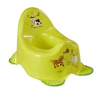 keeeper Funny Farm Orinal para bebés,De 18 meses a 3 años aprox, Función antideslizante, Adam, Verde