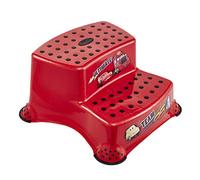 Keeeper Igor Cars-Taburete/alzador 2 Niveles para niños a Partir de 3 a 14 años Aprox, función Antideslizante, Rojo, 40 x 37 x 21 cm