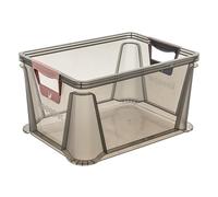 keeeper Luis Caja de transporte con asas suaves, 20 L, Caja Euro, Asas de transporte, Rojo (Nordic Red)