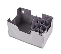 keeeper Neo Set De Organizadores para Compra Plegables Xl, 39 L, Con Soporte para Botellas y Separador, Compatible con Caja Plegable ben, 47 X 31,5 X 26,5 Cm, Grafito