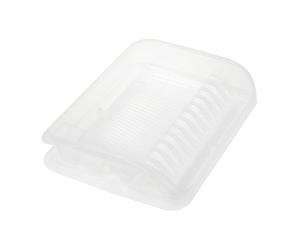 keeeper Pierre Escurreplatos con Bandeja, PP, Natural Transparente, 39.5 x 29.5 x 8 cm