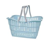 keeeper Práctica Cesta de la Compra Alma, Plástico Resistente (PP), 40 x 29 x 22,5 cm, 15 L, Azul Nordic