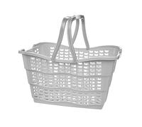keeeper Práctica Cesta de la Compra Alma, Plástico Resistente (PP), 40 x 29 x 22,5 cm, 15 L, Gris Nordic