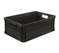 keeeper Robusta Caja de Transporte, Resistente a ácidos y apto para alimentos, 60 x 40 x 22 cm, 45 l, Robert, Gris Grafito