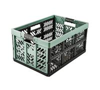 keeeper Robusta Caja Plegable con Asas de Tacto Suave, 54 x 37 x 28 cm, 45 l, Ben, Green Nordic