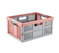 keeeper Robusta Caja Plegable con Mangos Suaves, 48,5 x 35 x 23,5 cm, 32 l, Lea, Rojo (Nordic Red)