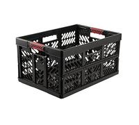 keeeper Robusta Caja Plegable con Mangos Suaves, 54 x 37 x 28 cm, 45 l, Ben, Gris Grafito