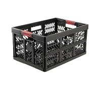 keeeper Set de 2 Robustas Cajas Plegables con Mangos Suaves, 54 x 37 x 28 cm, 45 l, Ben, Gris grafito