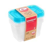 keeeper Set 4 fiambreras, 4 x 750 ml.