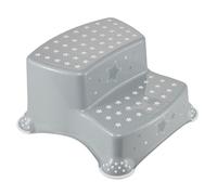 keeeper Stars Taburete de dos escalones, De aprox. 3 a aprox. 14 años, Función antideslizante, Igor, Gris