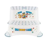 keeeper Taburete de dos escalones Patrulla Canina, De 3 a 14 Años, Antideslizante, Igor, Blanco