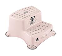 keeeper Taburete Minnie Igor – 2 escalones, antideslizante, 3–14 años aprox – Rosa Nordic