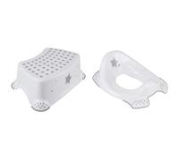 keeeper Taburete Patrulla Canina, De 3 a 14 años aproximadamente, Función antideslizante, Tomek, + Reductor de Inodoro,De 18 Meses a 4 Años, Antideslizante, Ewa, Blanco