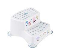 keeeper Taburete Peppa Pig de dos escalones, De 3 a 14 años aprox, Antideslizante, Igor, Blanco Nordic