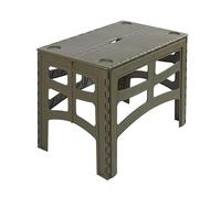 keeeper Timo Mesa Plegable, hasta 80 kg de Carga, Mesa Plegable de Exterior, Resistente a la Intemperie, Verde Oliva