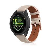 KeeFos 18mm Correa Compatible con Garmin Venu 3S 41mm/Venu 2S/Forerunner 265S/255S/255S Music/Vivoactive 4S 40mm/Vivomove 3S 39mm/Active S/Move 3S, Pulsera de Cuero para Hombre y Mujer - Beige