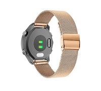 KeeFos 18mm Metal Correa Compatible Con Garmin Venu 3S 41mm/2S/Forerunner 265S/255S, Correas de Hombres y Mujeres para Garmin Vivoactive 4S 40mm/Vivomove 3S 39mm/Active S - Oro Rosa