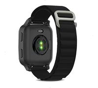 KeeFos 20MM Correa Alpine Loop para Garmin vívomove Trend/Garmin Venu Sq 2/Venu Sq 2 Music/Venu 2 Plus/Move Sport, Correa con Gancho en G de Titanio para Garmin Venu/Venu Sq/Venu Sq Music - Negro
