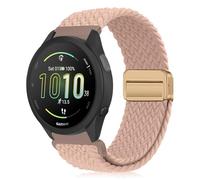KeeFos 20mm Correa Compatible Con Garmin Forerunner 570 42mm/165/245/645/Approach S50/S44/Vivoactive 6/5/Venu Sq 2/Venu 2 Plus, Nylon Correa de Magnética, Correas de Hombres y Mujeres - Caqui