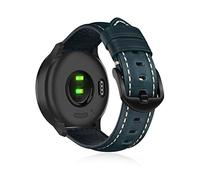 KeeFos 20mm Correa Compatible con Garmin vívomove Trend/Garmin Venu Sq 2/Venu Sq 2 music/Venu 2 Plus, Pulsera de Cuero Banda para GarminMove Sport/Garmin vivoactive 3/vivoactive 3 music - Azul