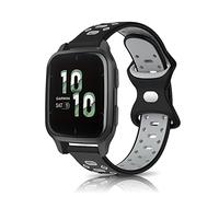 KeeFos 20MM Correa Compatible con Garmin vívomove Trend/Garmin Venu Sq 2/Venu Sq 2 Music/Venu 2 Plus, Banda Silicona Correas de Repuesto para Garmin Venu/Venu Sq/Venu Sq Music (Negro/Gris)