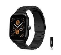 KeeFos 20MM Correa para Amazfit T-Rex 3 Pro 44mm/Active 2 Square/Active 2/GTR Mini/GTR 42mm/GTS 4/GTS 4 Mini/3/2e/2 Mini/2/Bip 3 Pro/Bip 3, Banda de Repuesto Correa - Negro