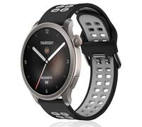 KeeFos 22mm Correa Compatible Con Amazfit Active Max/Balance 2/Balance/Bip 6/Bip 5/GTR 4/GTR 3 Pro/GTR 3/Cheetah Pro/Cheetah, Banda de Silicona