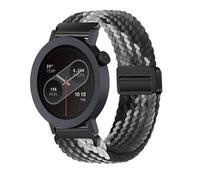 KeeFos 22mm Correa Compatible Con CMF by Nothing Watch 3 Pro/CMF by Nothing Watch Pro 2, Nylon Correa de Magnética, Correas de Hombres y Mujeres - Blanco Negro