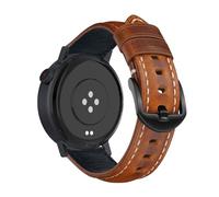 KeeFos 22mm Correa de Cuero Compatible con CMF by Nothing Watch 3 Pro/CMF by Nothing Watch Pro 2, Pulsera para Hombre y Mujer, Correas de Suave Cuero - Marrón claro
