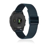 KeeFos 22mm Metal Correa Compatible Con Garmin Forerunner 570 47mm/Forerunner 265/255/Venu 3 45mm/Venu 2/Vivoactive 4/Active, Correas de Hombres y Mujeres - Azul
