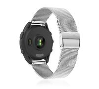 KeeFos 22mm Metal Correa Compatible Con Garmin Forerunner 570 47mm/Forerunner 265/255/Venu 3 45mm/Venu 2/Vivoactive 4/Active, Correas de Hombres y Mujeres - Plata