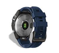 KeeFos 22MM QuickFit Correa para Garmin Descent G2/Tactix 8 47mm/Fenix 8/8 Solar 47 mm/Fenix E/Fenix 7 Pro/Fenix 7/6 Pro/6/5 Plus/5, Banda Silicona Correas para Forerunner 965/955/945 (Azul Marino)