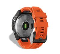 KeeFos 22MM QuickFit Correa para Garmin Descent G2/Tactix 8 47mm/Fenix 8/8 Solar 47 mm/Fenix E/Fenix 7 Pro/Fenix 7/6 Pro/6/5 Plus/5, Banda Silicona Correas para Garmin Forerunner 965/955/945 (Naranja)