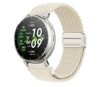 KeeFos Correa 20mm Compatible con Amazfit Cheetah 2 Pro/Active 3 Premium/T-Rex 3 Pro 44mm/Active 2 Square/Active 2, Active/GTR Mini, Nylon Trenzada, Transpirable, Ajustable, Unisex-Luz de estrellas