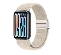 KeeFos Correa Compatible Con Xiaomi Smart Band 9 Pro/8 Pro/Redmi Watch 6/5/4, Nylon Correa de Magnética, Correas de Hombres y Mujeres para Xiaomi Mi Band 9 Pro/8 Pro - Blanquecino