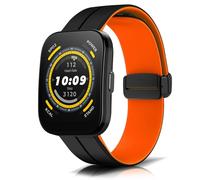KeeFos Correa de Silicona 22MM para Amazfit Balance, Bip 5, Cheetah, GTR 3, GTR 4 y Más - Negro