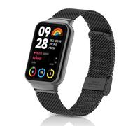 KeeFos Metal Correa Compatible Con Xiaomi Smart Band 9 Pro/8 Pro/Redmi Watch 5/Redmi Watch 4, Correas de Hombres y Mujeres para Xiaomi Mi Band 9 Pro/8 Pro - Negro