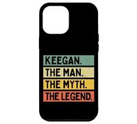 Keegan The Man The Myth The Legend - Cita Personalizada Divertida Carcasa para iPhone 12 Pro MAX
