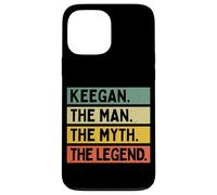 Keegan The Man The Myth The Legend - Cita Personalizada Divertida Carcasa para iPhone 13 Pro MAX