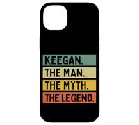 Keegan The Man The Myth The Legend - Cita Personalizada Divertida Carcasa para iPhone 14 Plus