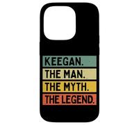 Keegan The Man The Myth The Legend - Cita Personalizada Divertida Carcasa para iPhone 14 Pro