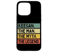 Keegan The Man The Myth The Legend - Cita Personalizada Divertida Carcasa para iPhone 15 Pro MAX