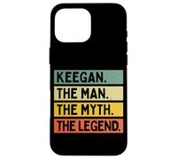 Keegan The Man The Myth The Legend - Cita Personalizada Divertida Carcasa para iPhone 16 Pro MAX