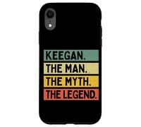 Keegan The Man The Myth The Legend - Cita Personalizada Divertida Carcasa para iPhone XR