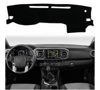 KEEGTBOX Funda para salpicadero de Consola Central Interior Personalizada Compatible con Toyota Tacoma 2016 2017 2018 2019 2020 2021 2022 Accesorios para Cubierta de salpicadero (Borde Negro)