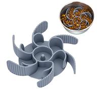 Keegud - Inserto superfirme de alimentación Lenta para Cuencos de Perros de tamaño Grande y Mediano, 36 ventosas; se Puede Recortar, Compatible con Cuencos Normales y elevados, diseño de turbina