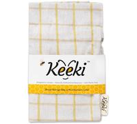 Keeki Bolsa - La bolsa de pan con forro de cera de abeja original para masa madre y casera | Almacenamiento de pan de lino reutilizable | Alternativa de envoltura de cera de abeja | Almacenamiento sin