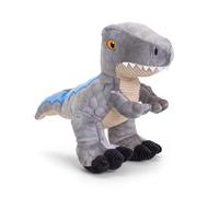 Keel Toys KEELECO - Peluche 100% Reciclado, Juguete ecológico para niños, Dinosaurio Velociraptor 26 cm - SE1481