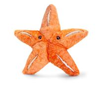 Keel Toys KEELECO - Peluche 100% Reciclado, Juguete ecológico para niños, Peluche Estrella de mar, 25 cm, SE1015, Naranja